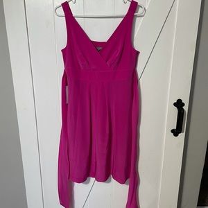 NWT Ann Taylor pink v-neck dress